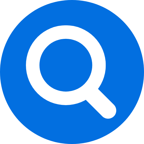 blue - magnifying
