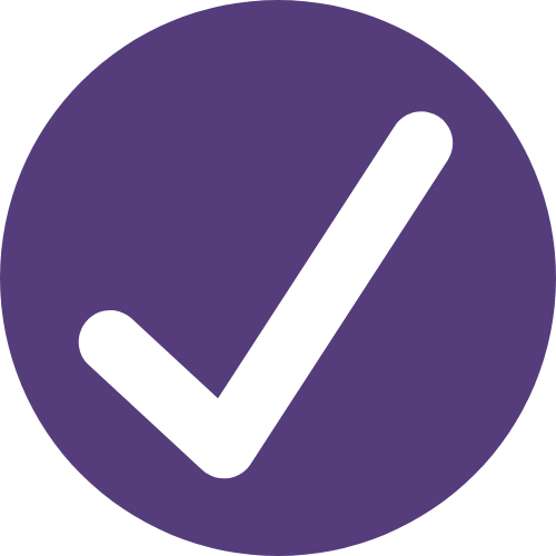 purple - check