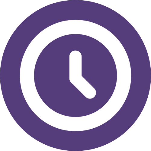 purple - clock