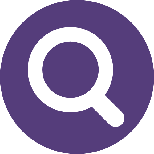 purple - magnifying