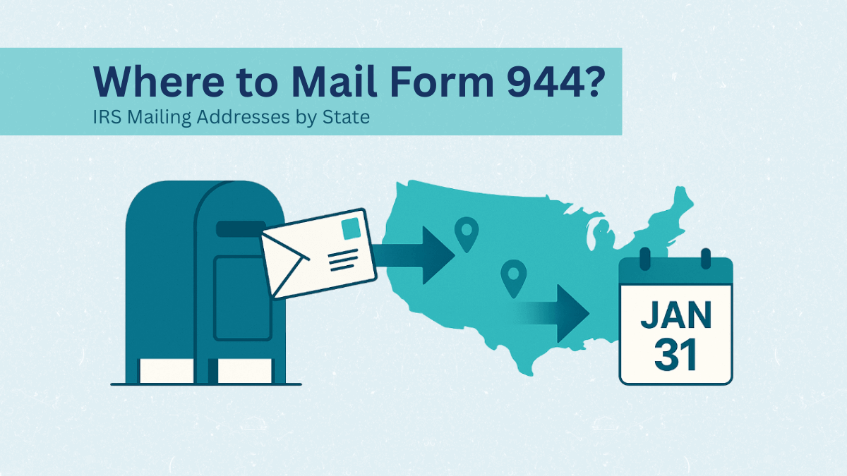 Where to Mail Form 944 – IRS Mailing Address