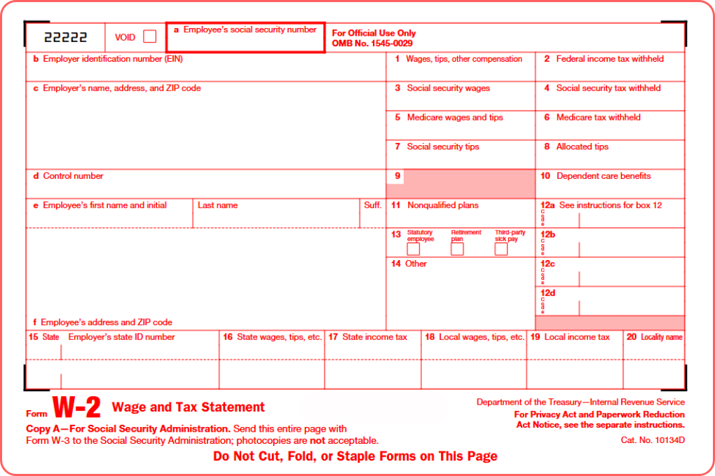 Image of Form W-2