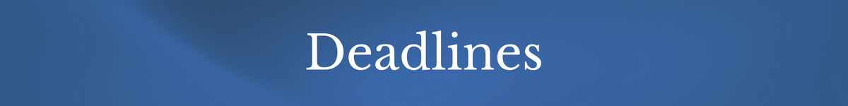 Deadlines Banner
