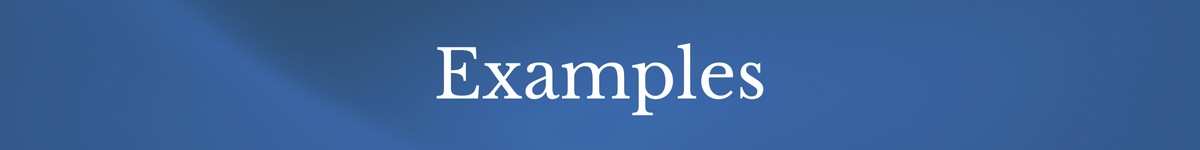 Examples Banner